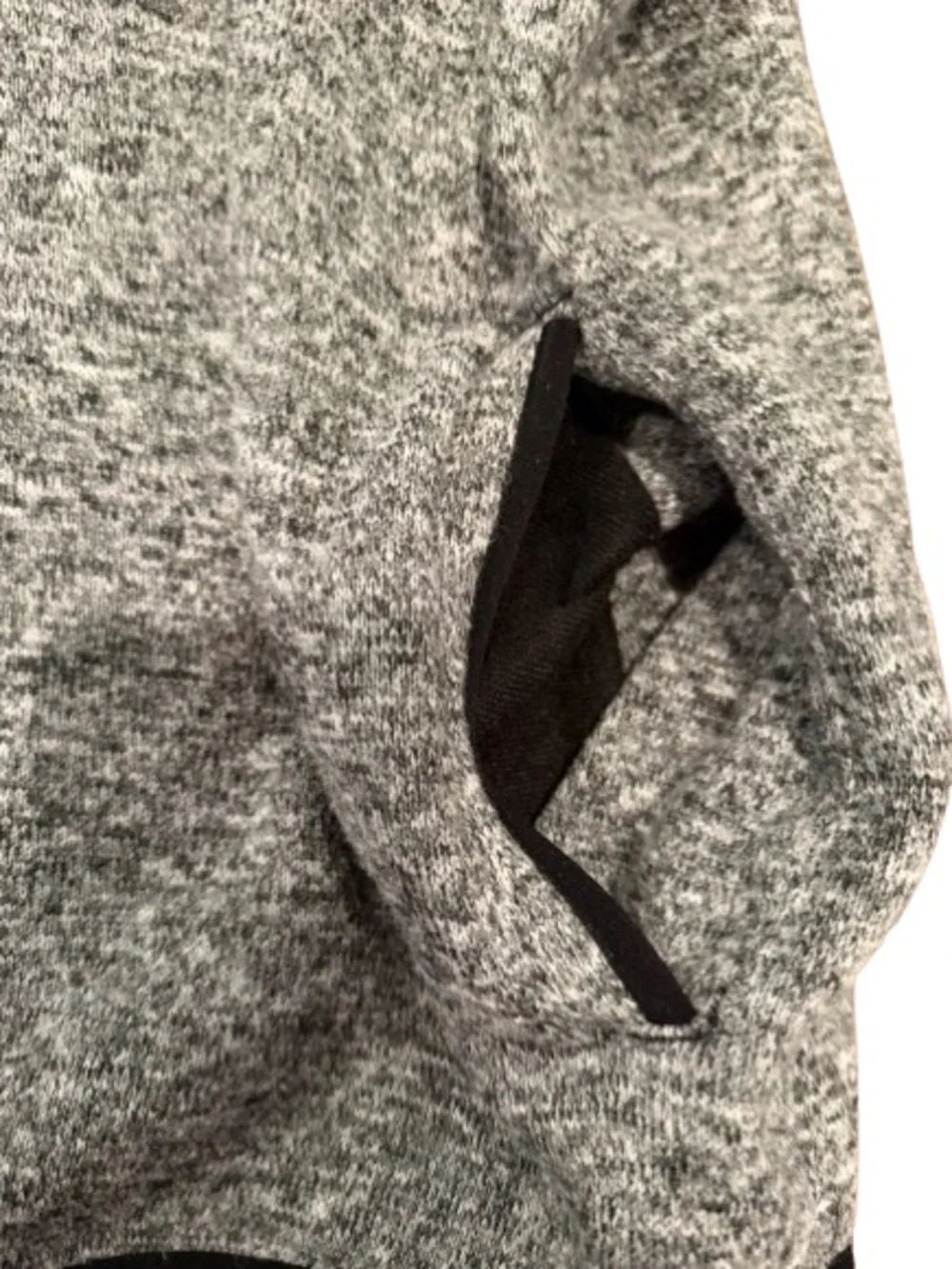 Eddie Bower Men's Heather Gray Quarter-Zip Sweater Pullover Size XXL